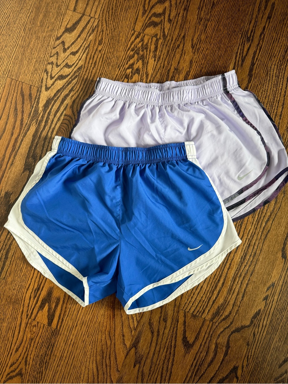 Lot of 2 Nike athletic shorts lilac blue bundle M